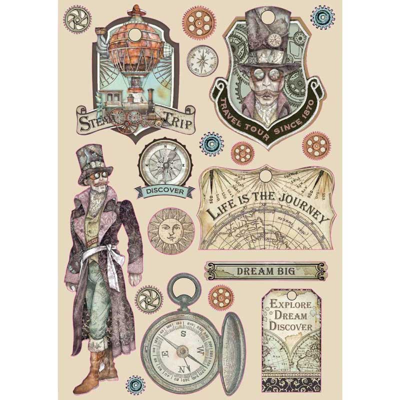 Stamperia SIR VAGABOND Wooden Shapes Scrapbooksrus