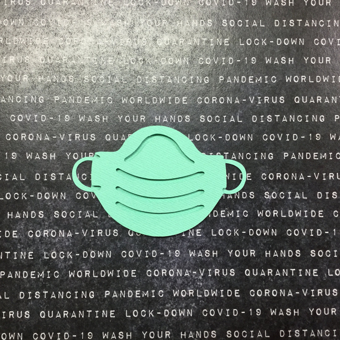 Corona FACE MASK Covid-19 Quarantine Scrapbook DieCuts 3.5” Scrapbooksrus