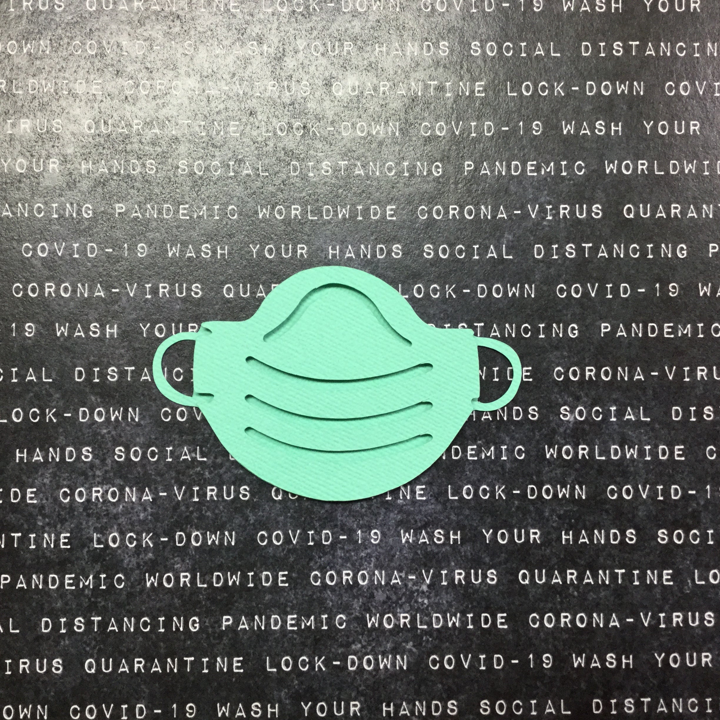 Corona FACE MASK Covid-19 Quarantine Scrapbook DieCuts 3.5” Scrapbooksrus