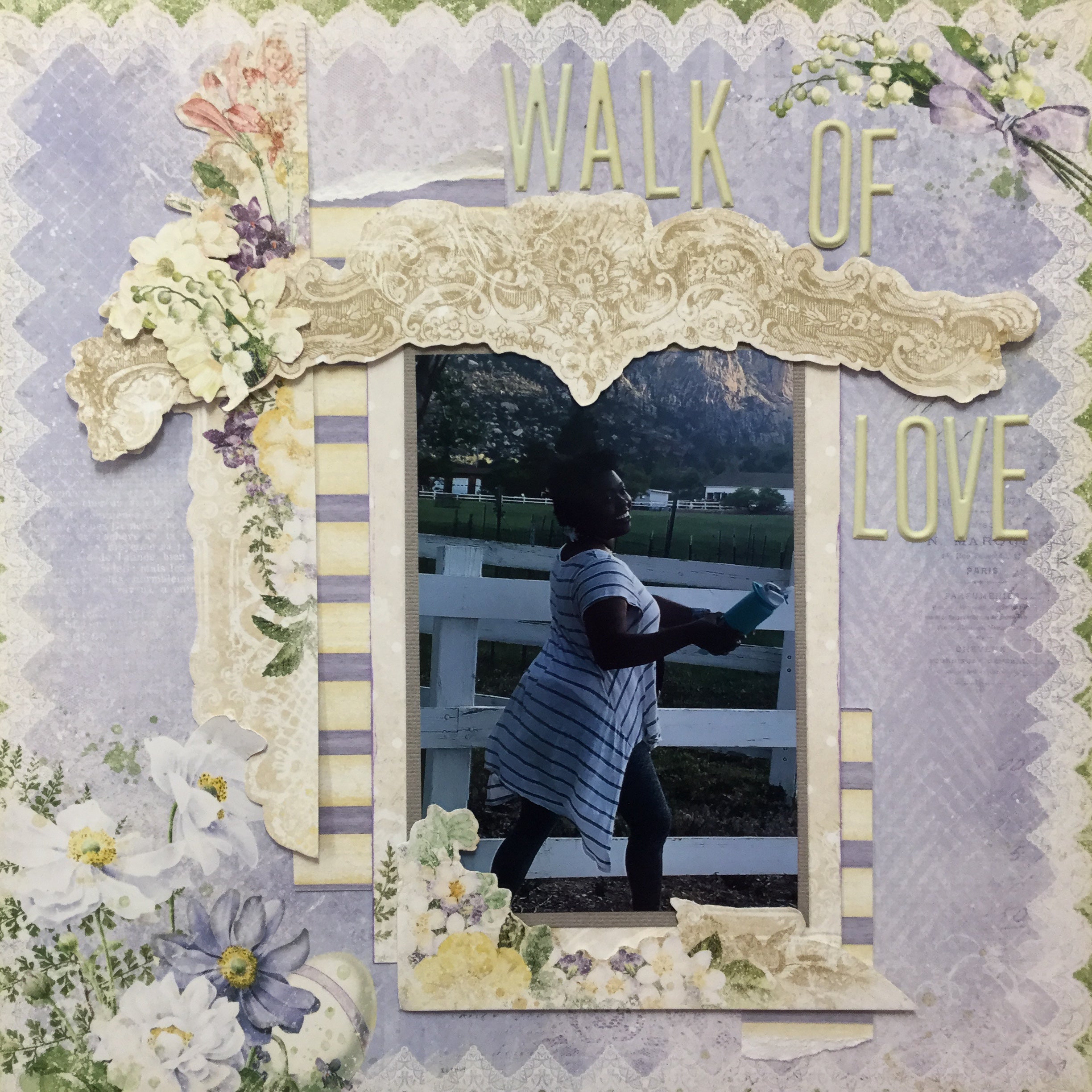 Blue Fern Studios SPRING PARADE JOYFUL SUNRISE Double Layout Page Kits Scrapbooksrus