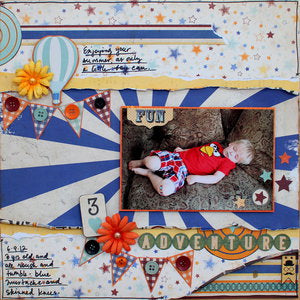 Bo Bunny CARNIVAL SPECTATOR 12"X12" Cardstock Paper Scrapbooksrus