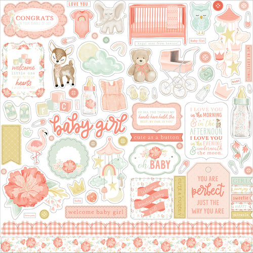 Echo Park IT’S A GIRL 12"X12" Collection Kit Scrapbooksrus