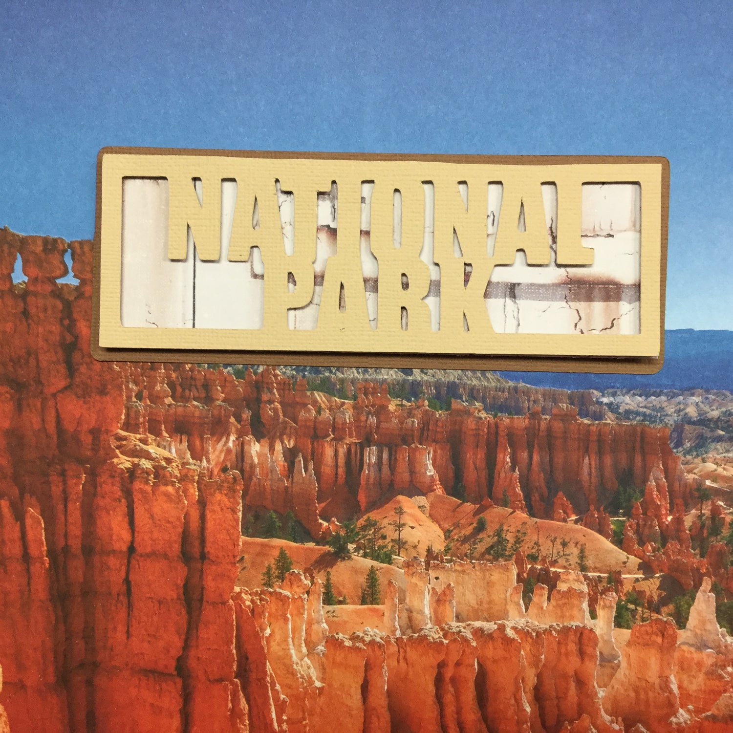 NATIONAL PARK Name Outdoor Scrapbook Die Cuts Scrapbooksrus
