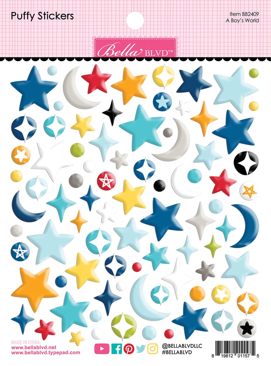 Bella Blvd A BOY’S WORLD Stickers Scrapbooksrus