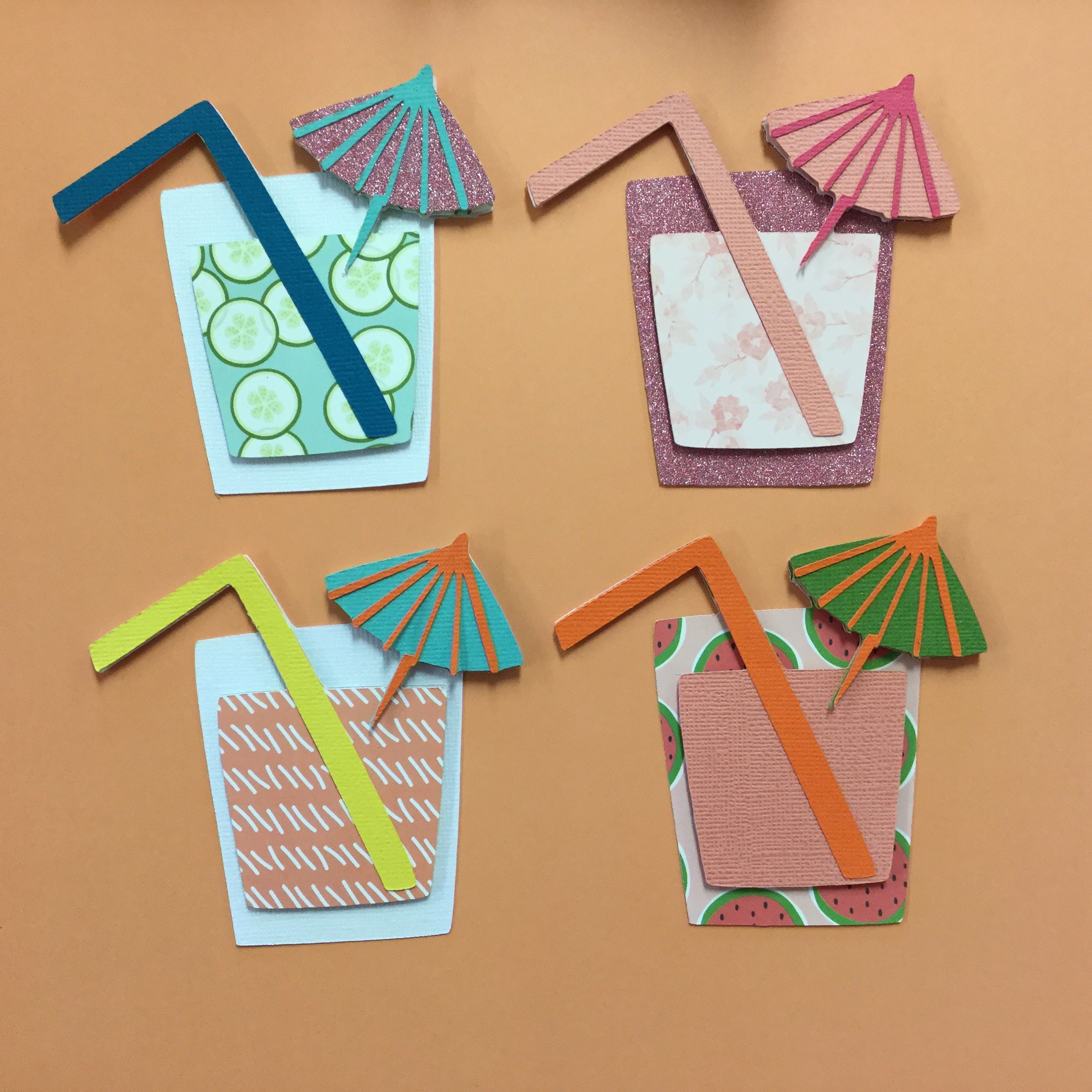 DRINK Summer Scrapbook Die Cuts Scrapbooksrus