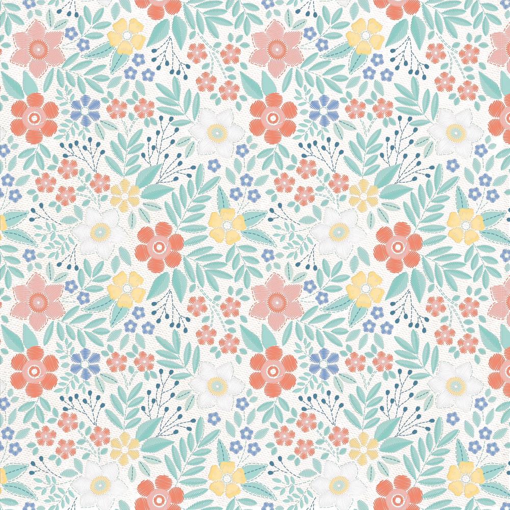 Kaisercraft Crafternoon Collection BACK STITCH 12"X12" Scrapbook Paper Scrapbooksrus