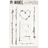 49 and Market CRAZY STITCHING Clear Acrylic Stamp Set 8pc Scrapbooksrus