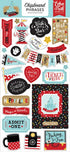 Echo Park 6"x12" REMEMBER THE MAGIC CHIPBOARD Phrases Sticker 24pc Scrapbooksrus