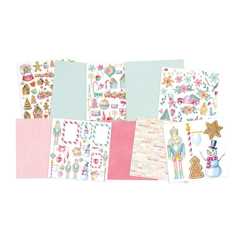 P13 Winter SUGAR AND SPICE 12"X12" Designer Paper Pack 13pc Scrapbooksrus