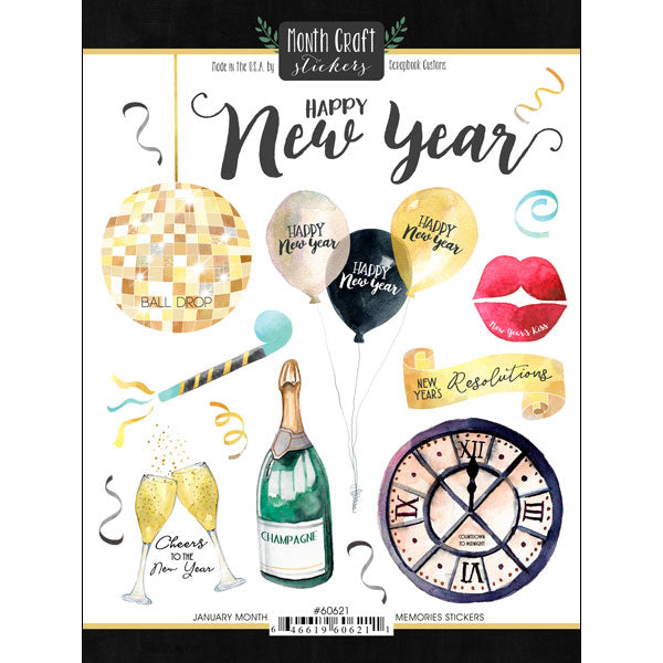 Scrapbook Custom JANUARY MEMORIES Paper Pack 3pc Scrapbooksrus