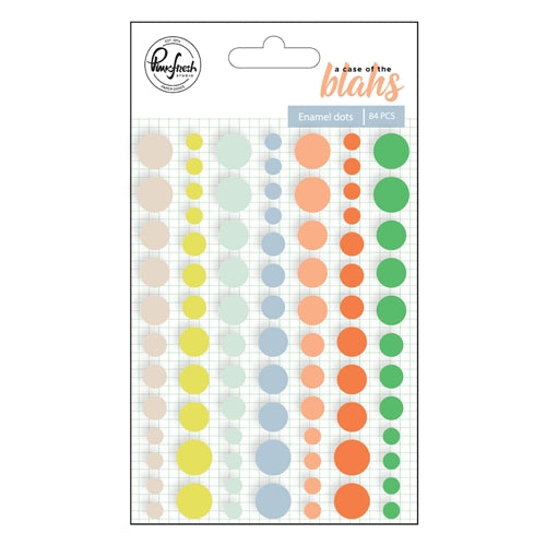 Pinkfresh Studio A Case of The Blahs ENAMEL DOTS 84 pc Scrapbooksrus