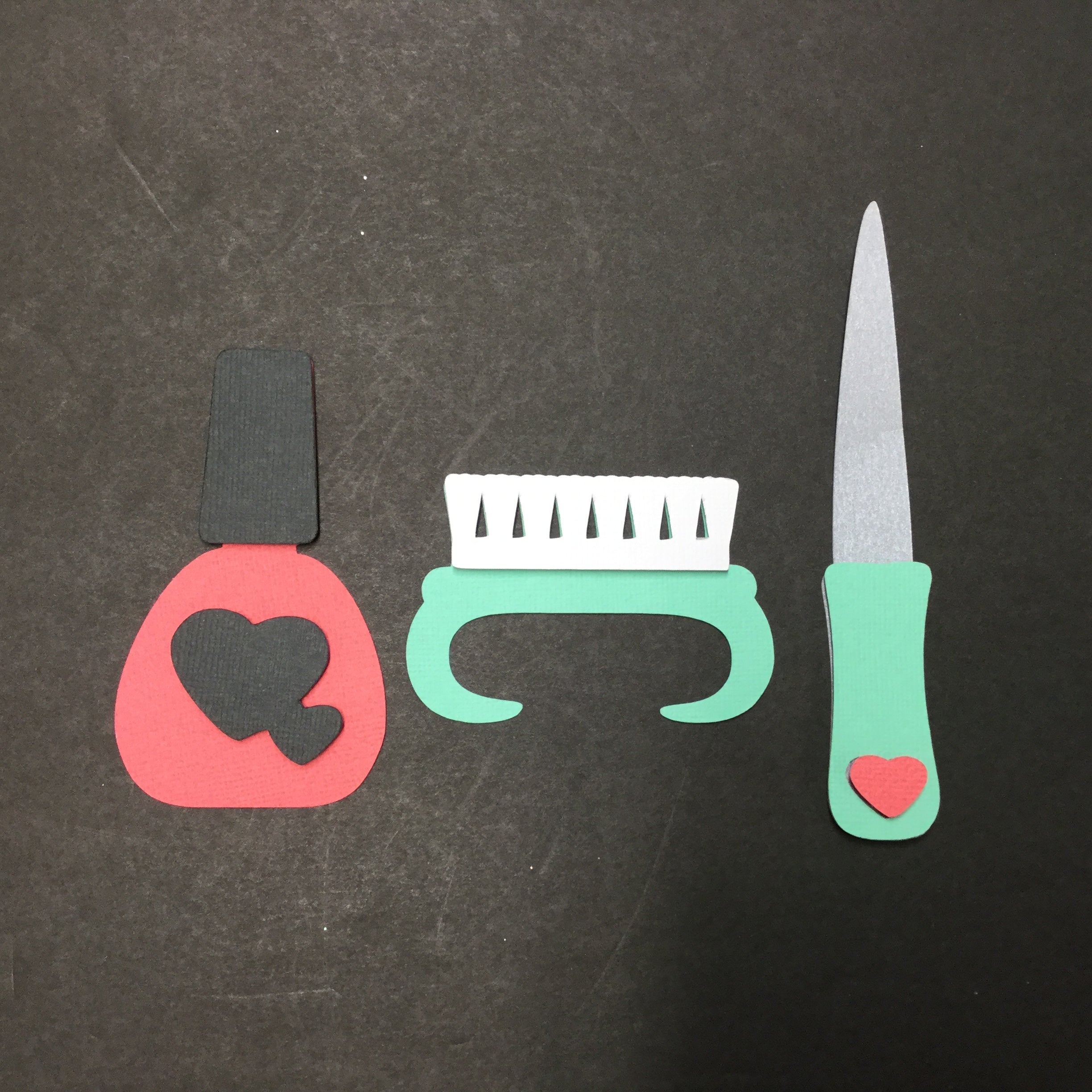 MANI’S AND PEDI’S Salon Die Cut Set Scrapbooksrus
