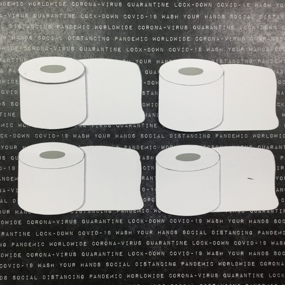 Corona Covid-19 Quarantine Scrapbook DieCuts TISSUE ROLL Scrapbooksrus