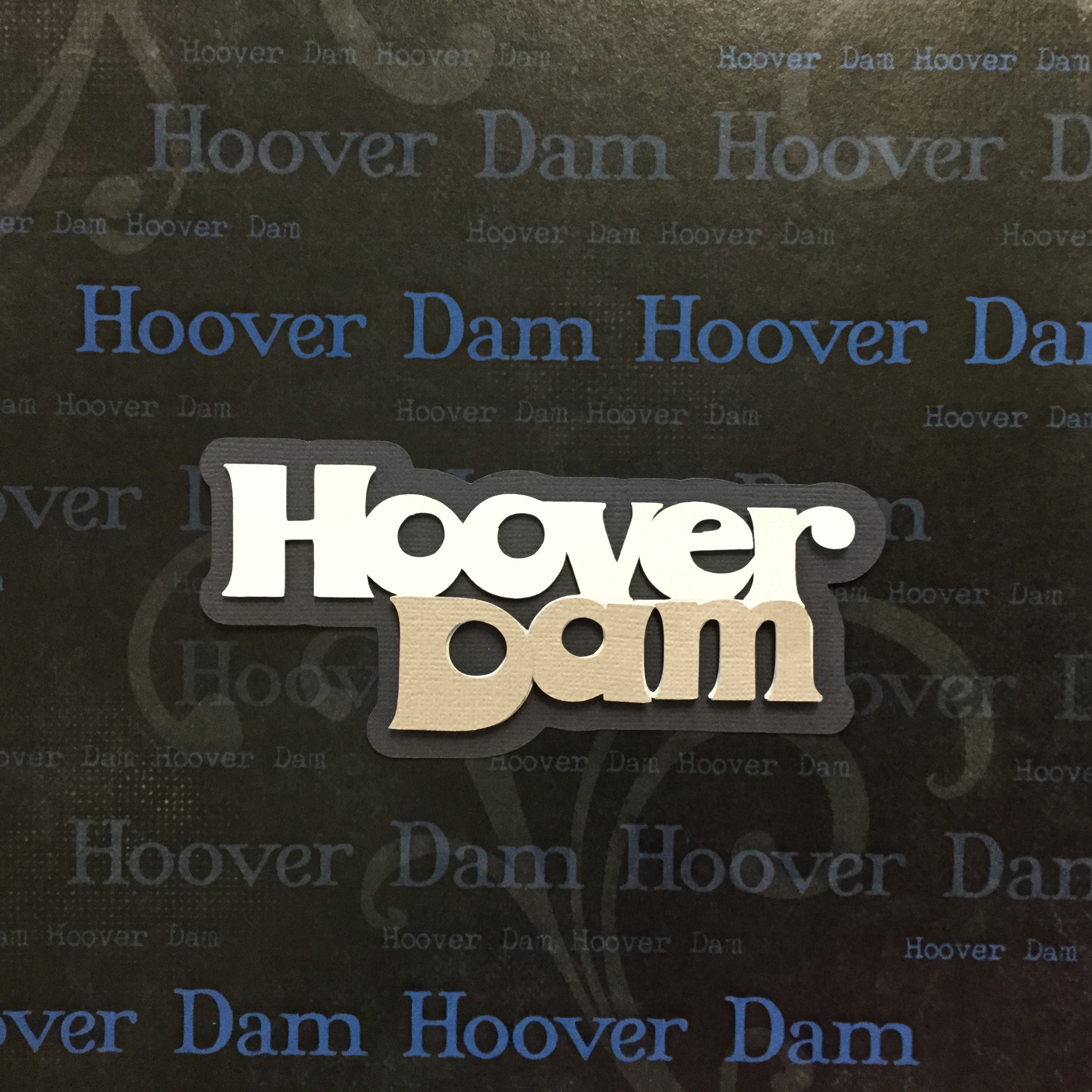 HOOVER DAM LasVegas Travel Title DieCuts Custom Scrapbooksrus