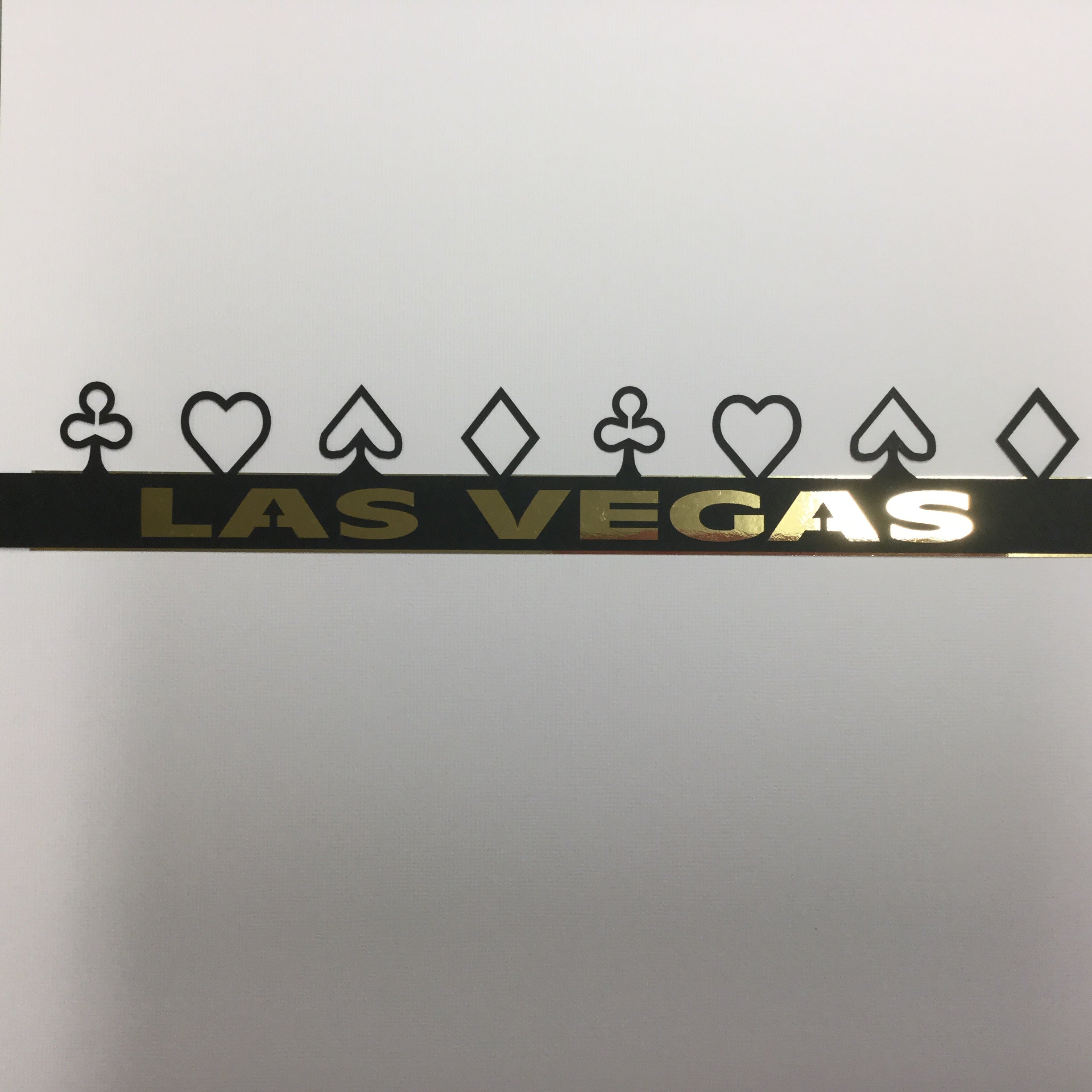 LAS VEGAS Page Border Black & Gold Scrapbooksrus