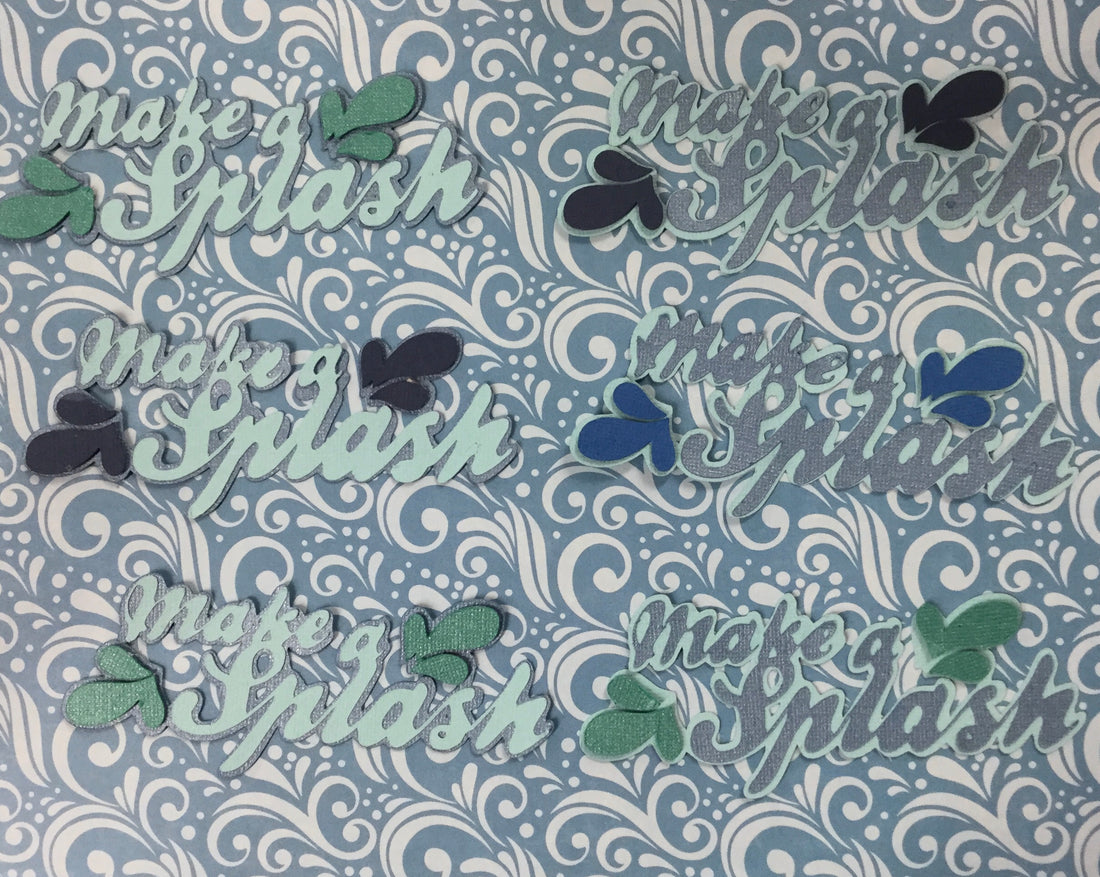 MAKE A SPLASH Custom Scrapbook Die Cuts Scrapbooksrus