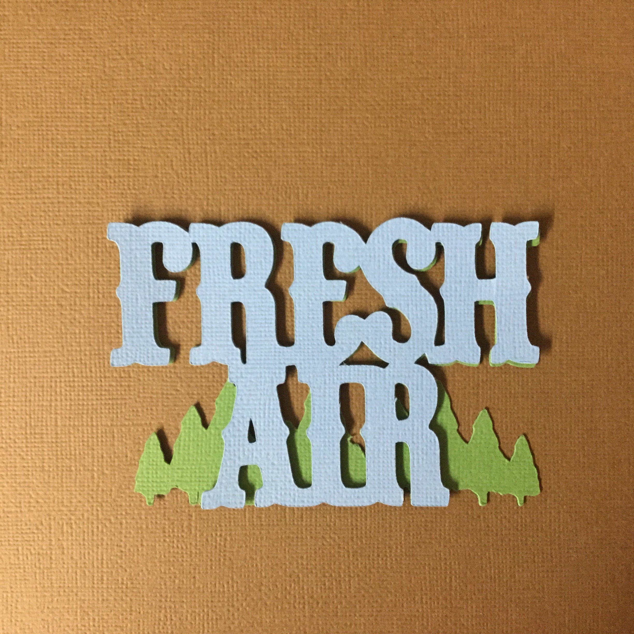 FRESH AIR Camping Custom Scrapbook Die Cuts Scrapbooksrus