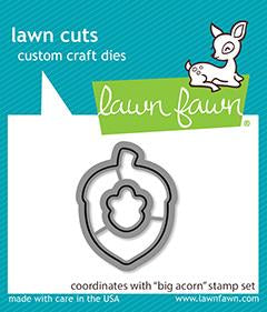Lawn Cuts BIG ACORN Custom Craft Dies 2pc Scrapbooksrus