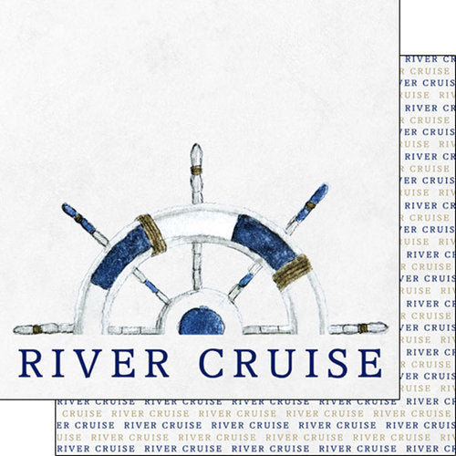 RIVER CRUISE WATERCOLOR DS 12"X12" Scrapbook Paper Scrapbooksrus