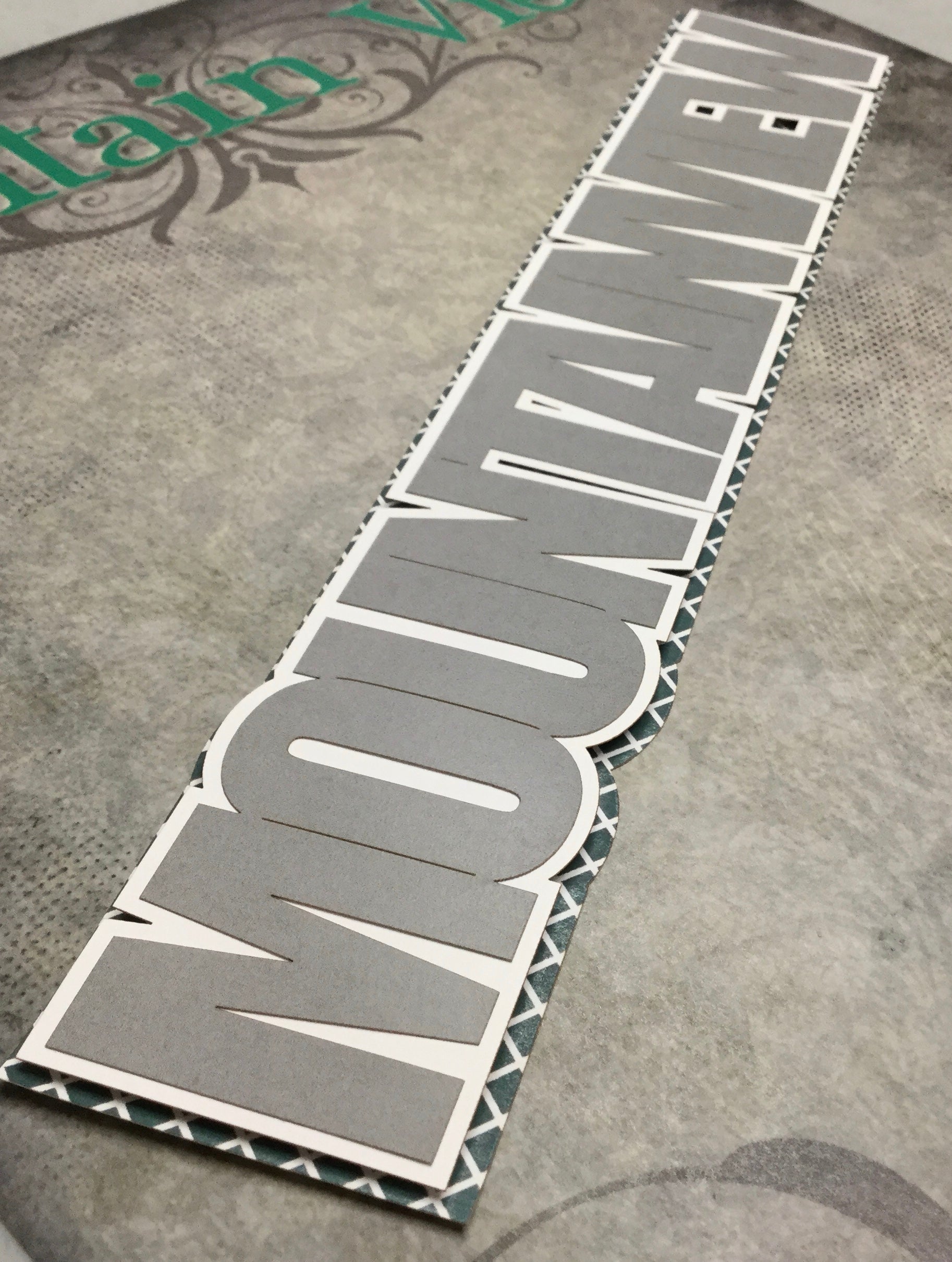 Laurel Leaf MOUNTAINVIEW Travel School Laser Cuts 3"X9" 1pc Scrapbooksrus