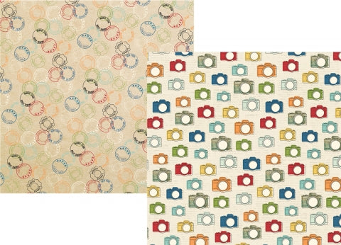 Simple Stories Travel Notes PHOTO OP 12x12 Scrapbook Paper Scrapbooksrus