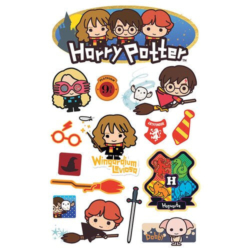 Wizarding World Paper House HARRY POTTER 3D Stickers 15pc Scrapbooksrus