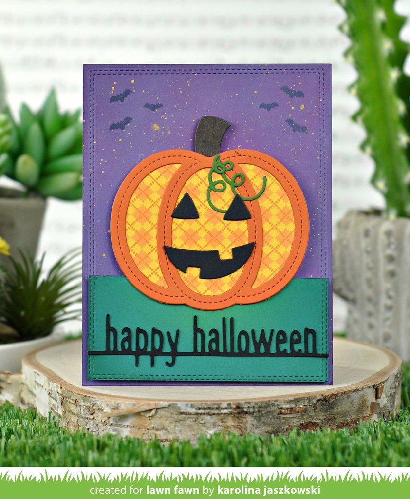 Lawn Cuts HAPPY HALLOWEEN LINE BORDER Custom Craft Die Scrapbooksrus