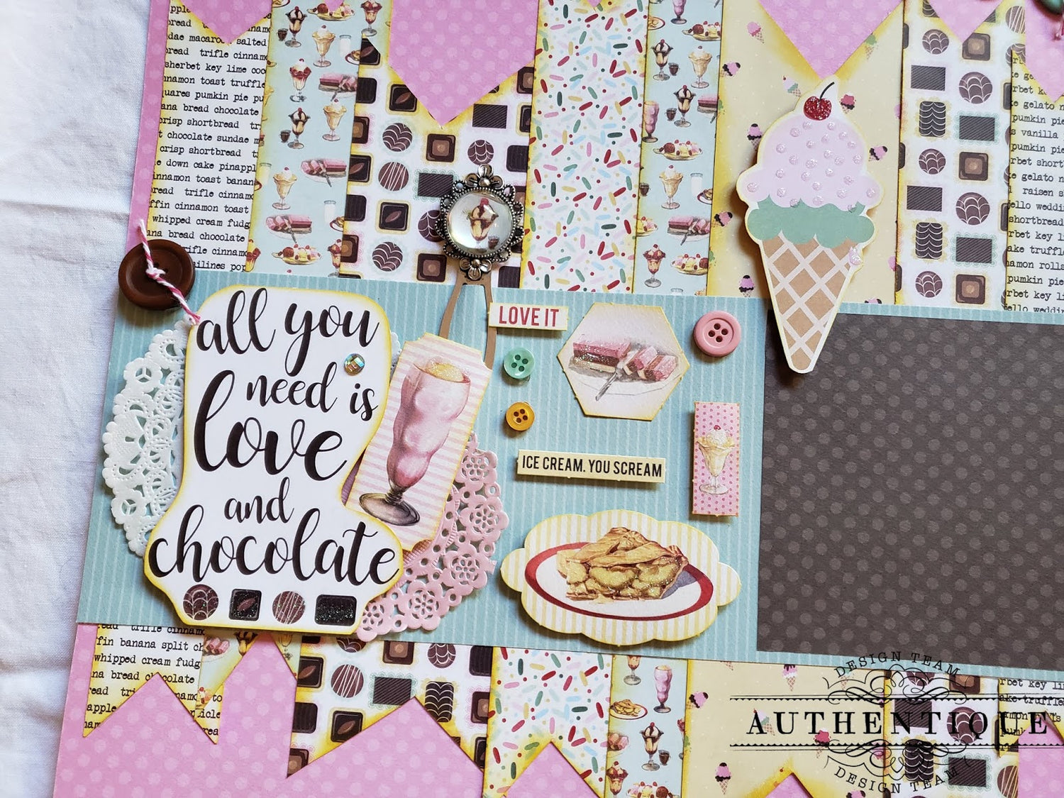 Authentique Confection CONFECTION TWO 12"X12" Scrapbook Paper Scrapbooksrus