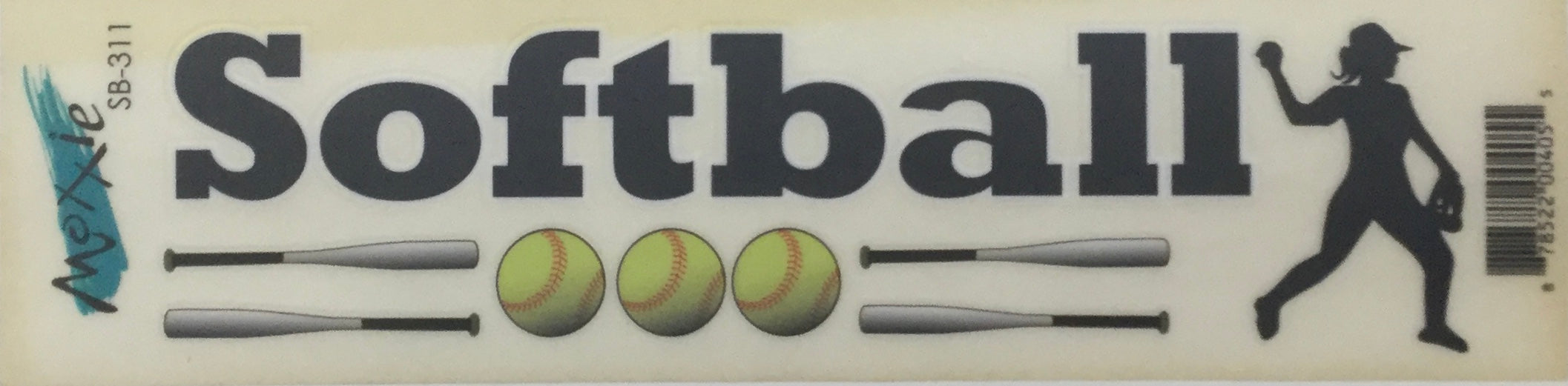 Moxxie CURVE BALL SOFTBALL 12"X12" Scrapbook Kit Scrapbooksrus