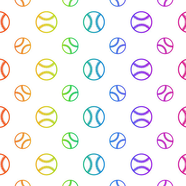 NEON SPORTS BASEBALL KIT 12"X12" Scrapbook Paper 12 Sheets Scrapbooksrus