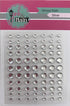 Pink&Main SILVER Glossy Dots 77pc. Scrapbooksrus