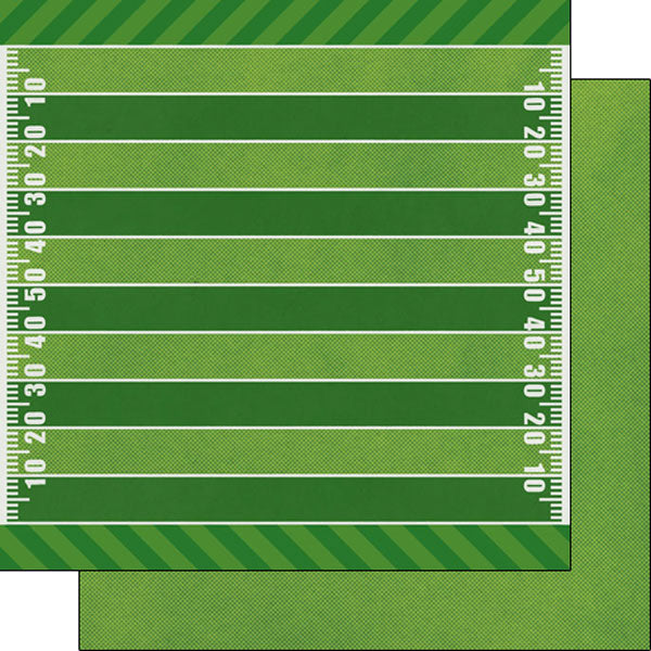 FOOTBALL LIFE 5A 12x12 Scrapbook Paper Scrapbooksrus