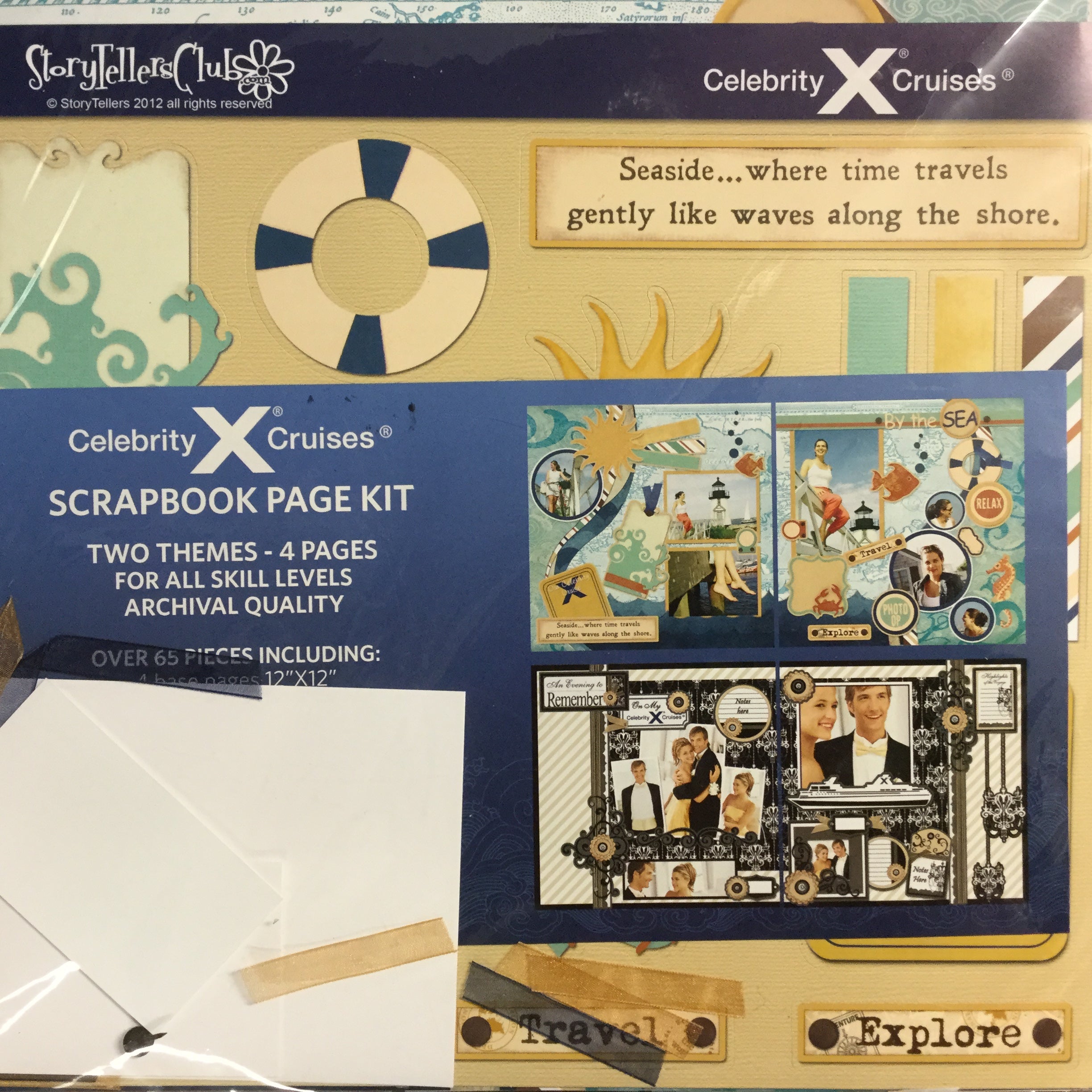 Page Kit (2) 12X12 Storytellers CELEBRITY CRUISES Scrapbooksrus