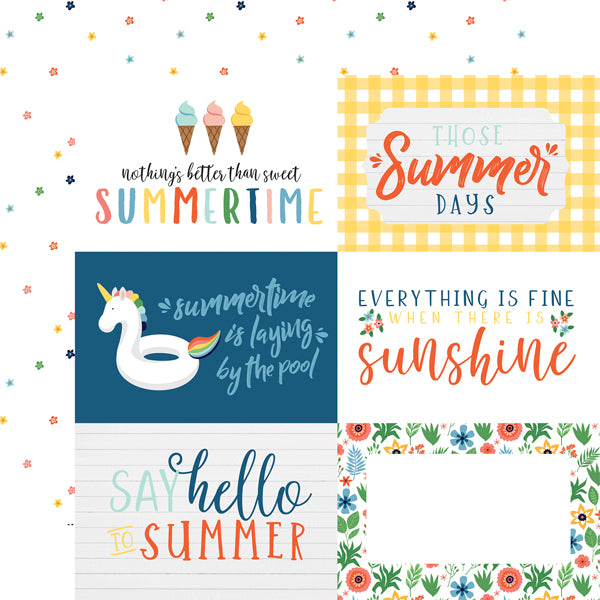 Echo Park 12"x12" SUMMERTIME 13pc COLLECTION KIT Scrapbooksrus