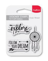 ScrapBerry’s CREATE WONDER Designer Stamps 3 pc. Scrapbooksrus