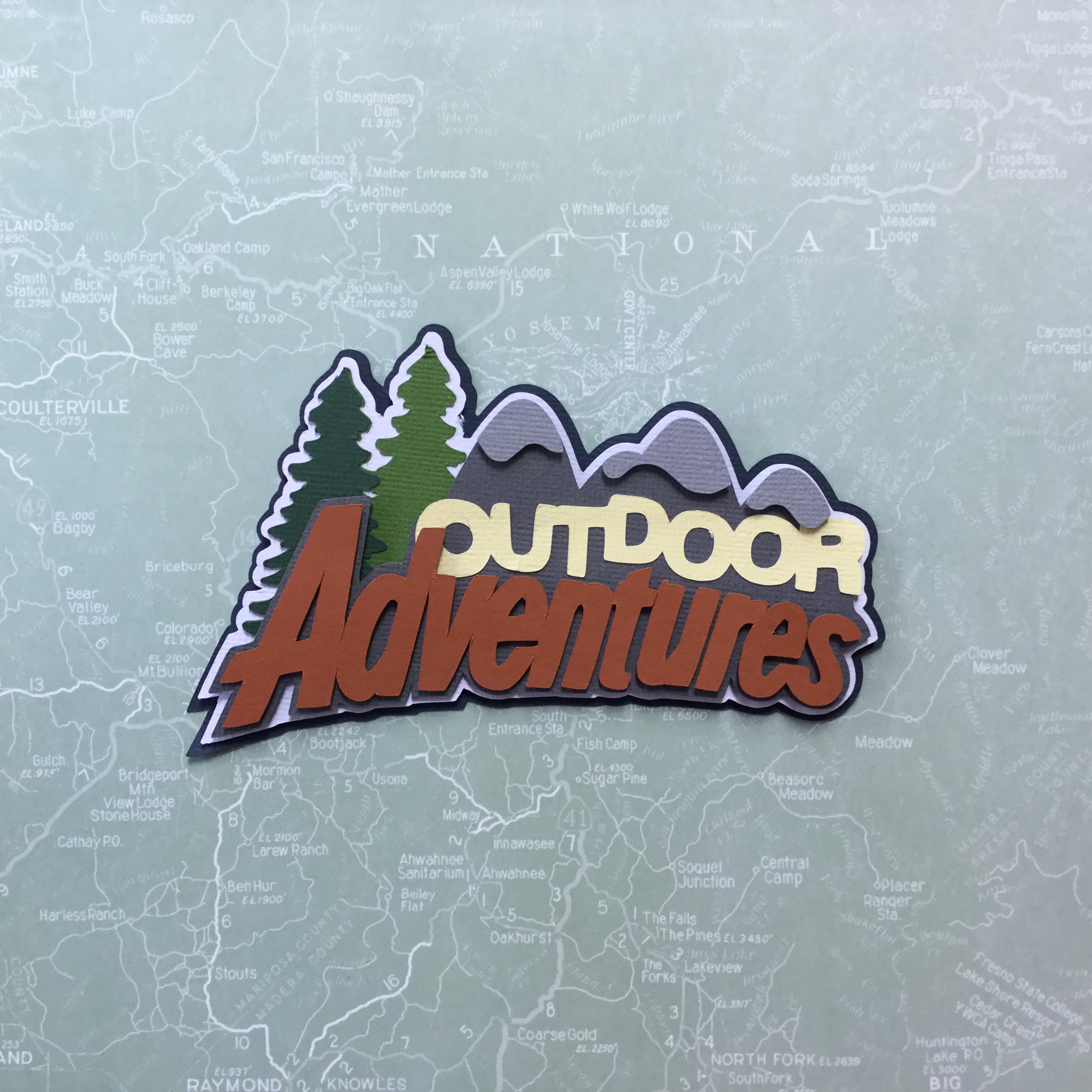 OUTDOOR ADVENTURES Scrapbook Die Cuts Scrapbooksrus