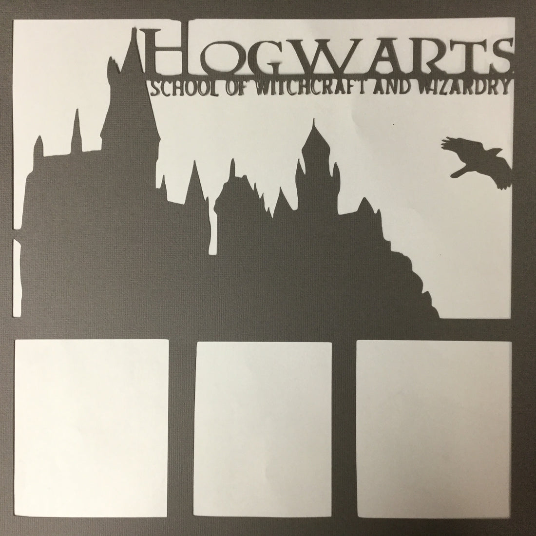 Page Frame HOGWARTS 12"x12" Scrapbook Overlay Scrapbooksrus