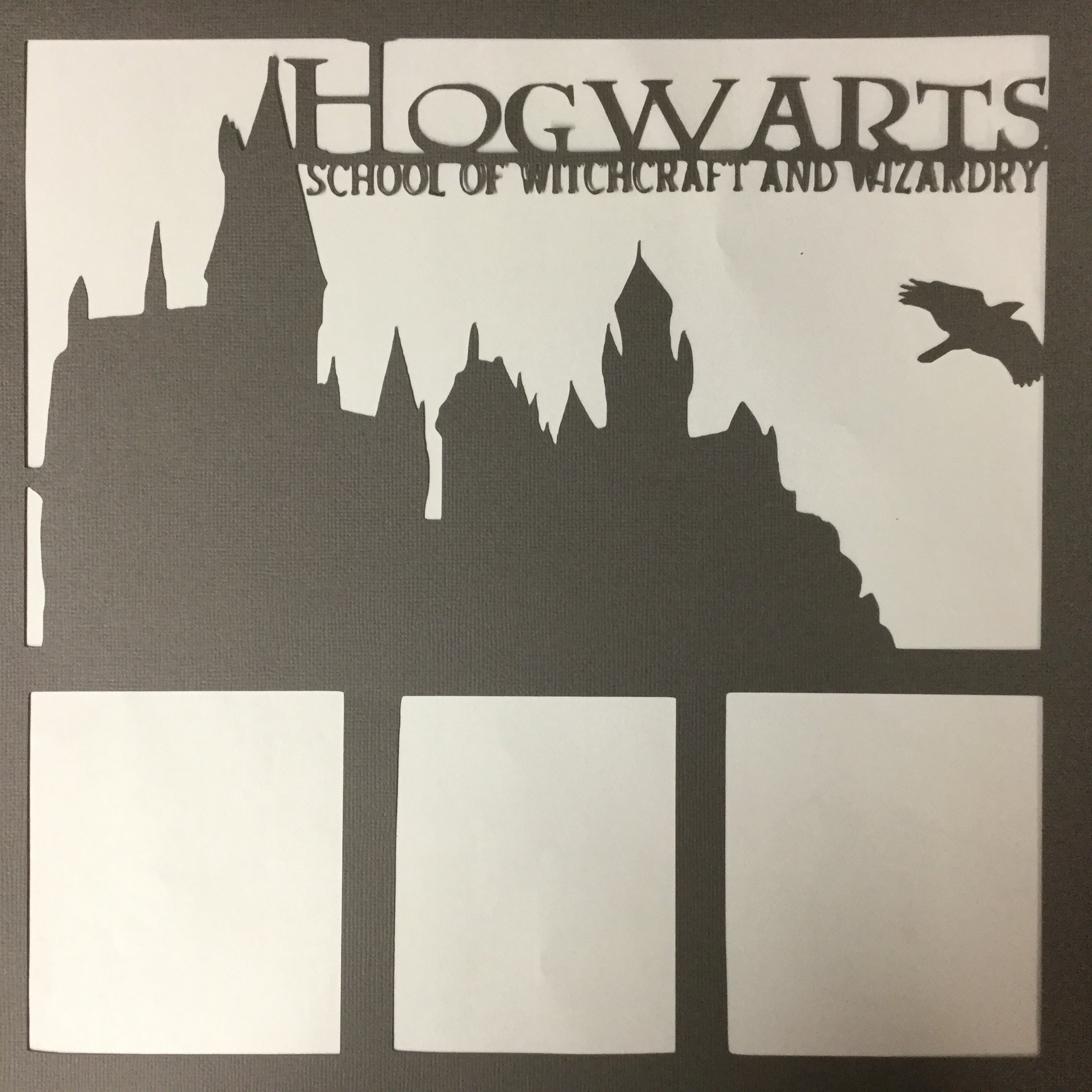 Page Frame HOGWARTS 12"x12" Scrapbook Overlay Scrapbooksrus