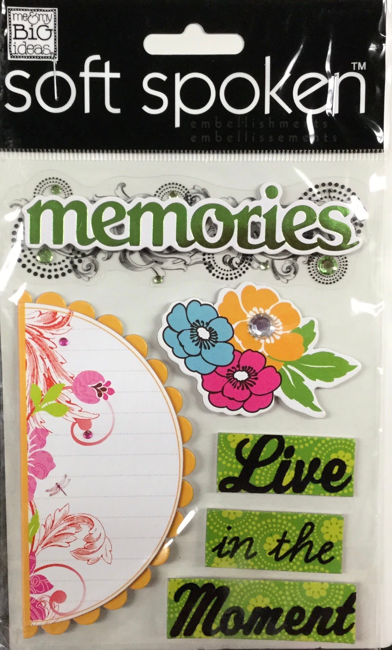 Me & My Big Ideas SOFT SPOKEN Embellishments Value Pack Scrapbooksrus