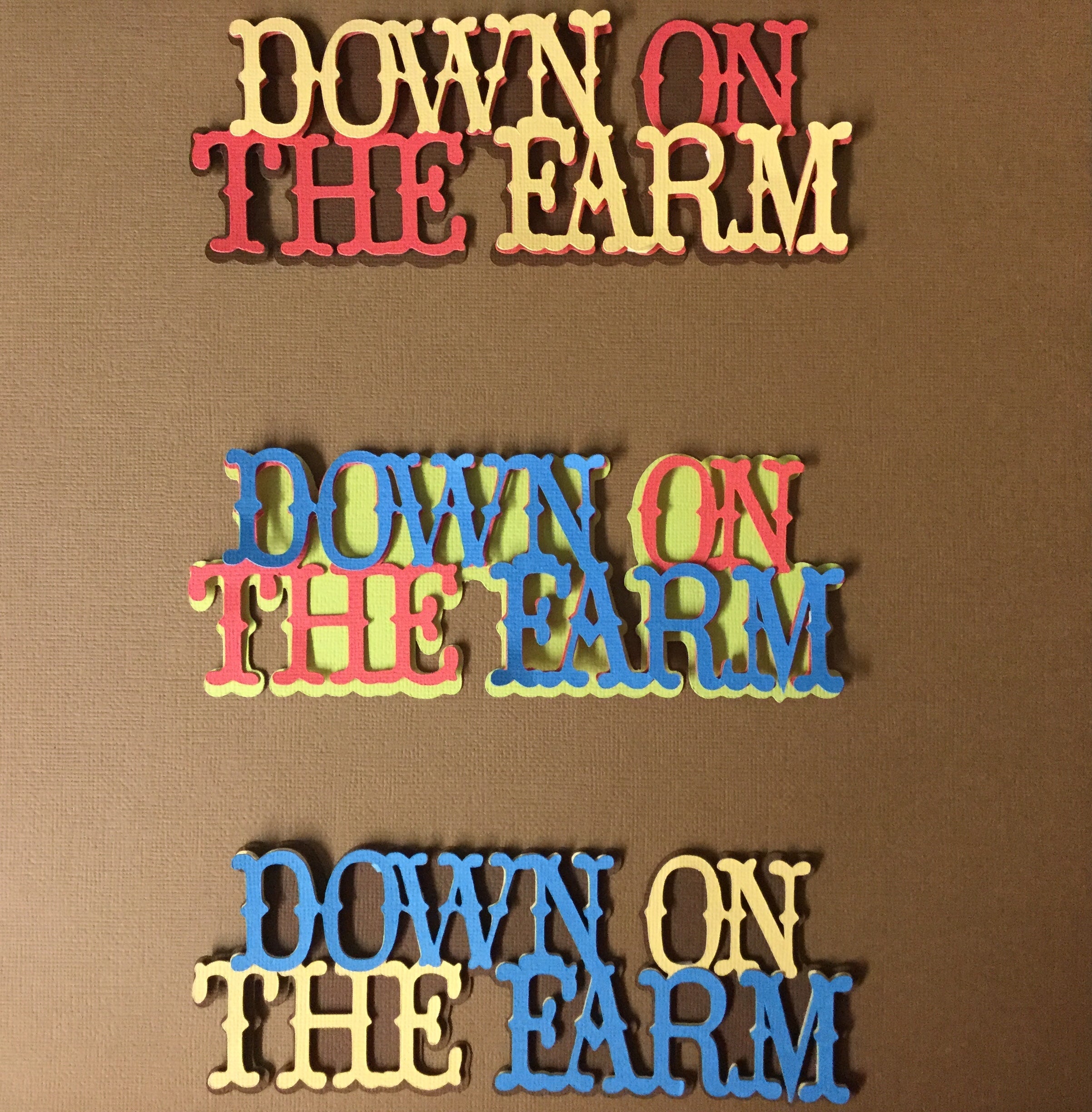 DOWN ON THE FARM Custom Scrapbook Die Cuts Scrapbooksrus