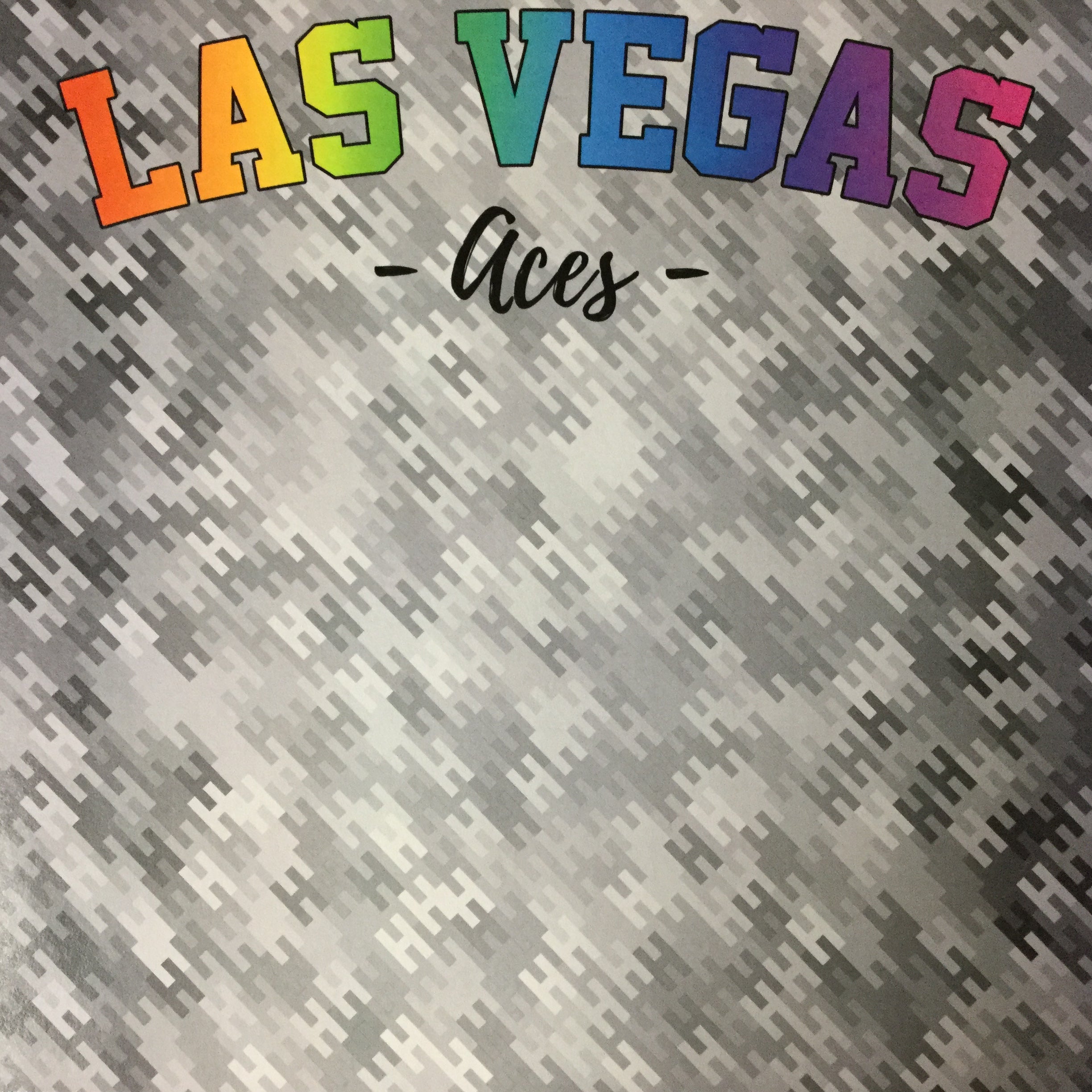 LAS VEGAS ACES Neon 12"X12" Travel Paper Scrapbooksrus