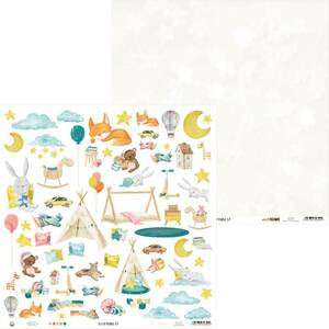 P13 GOOD NIGHT 12"X12" Designer Paper Pack 14pc. Scrapbooksrus