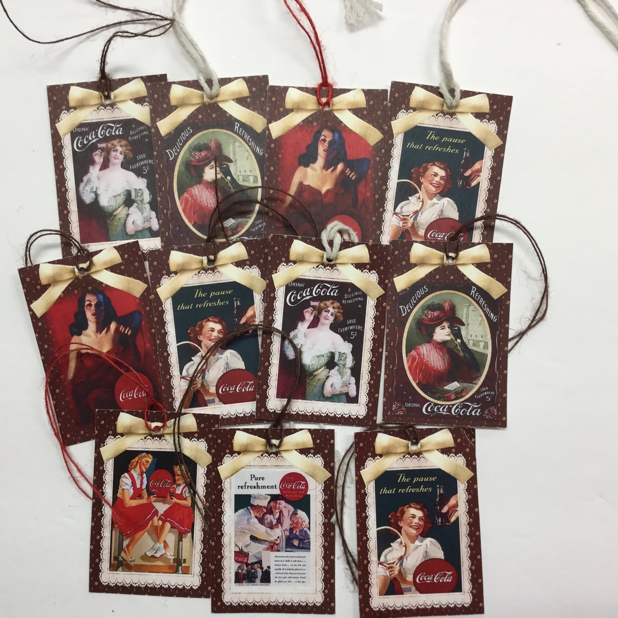 Tags & Ephemera 10pc VINTAGE COCA-COLA Scrapbooksrus