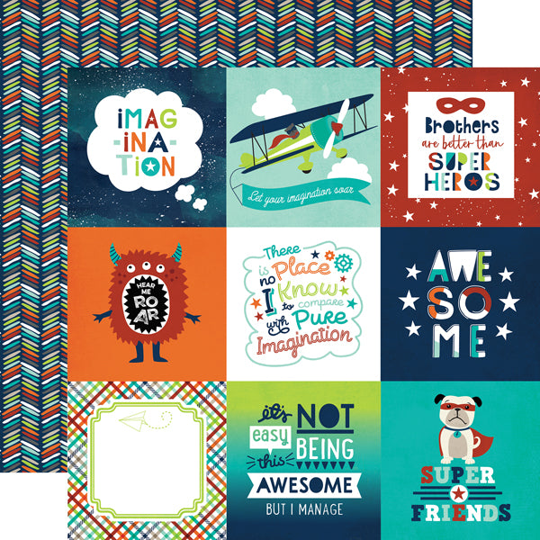 Echo Park  12"x12" IMAGINE THAT BOY 13pc COLLECTION KIT Scrapbooksrus