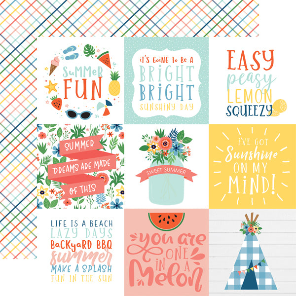 Echo Park 12"x12" SUMMERTIME 13pc COLLECTION KIT Scrapbooksrus