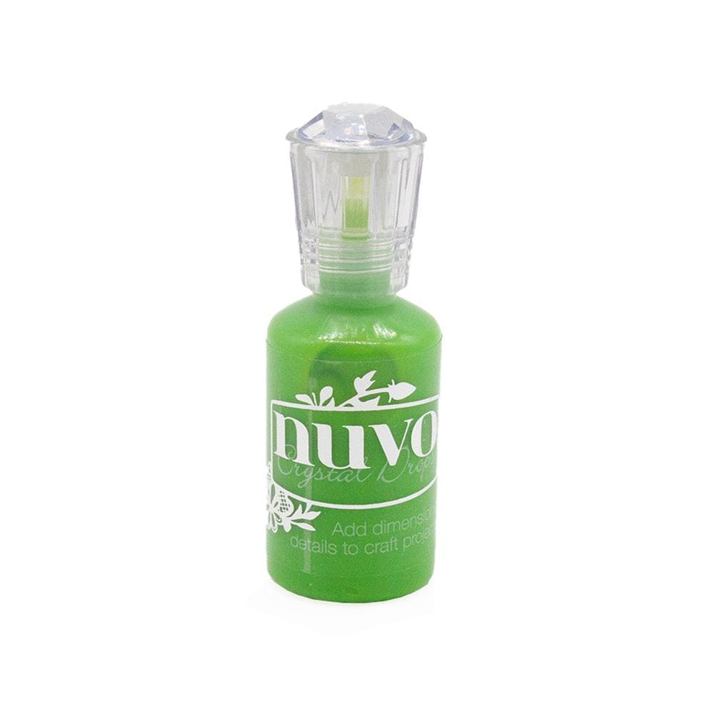 Nuvo Crystal Drops SPRIG OF MISTLETOE Enamel Dots 1oz Scrapbooksrus