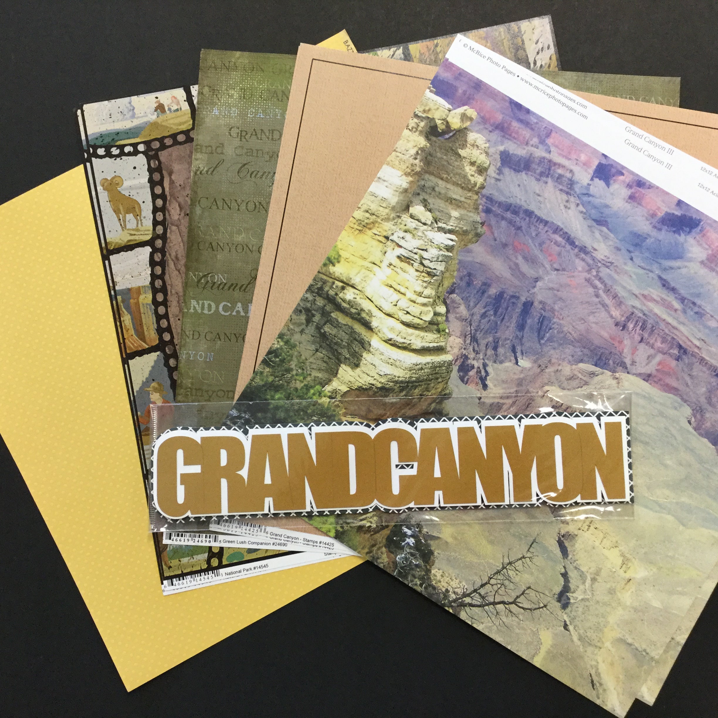 GRAND CANYON 12"X12" Travel Scrapbook Kit Scrapbooksrus Scrapbooksrus