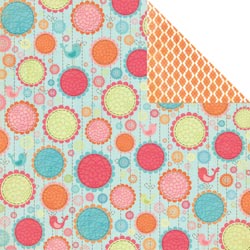 My Mind’s Eye Fine and Dandy TICKLED PINK 12"X12" Scrapbook Paper