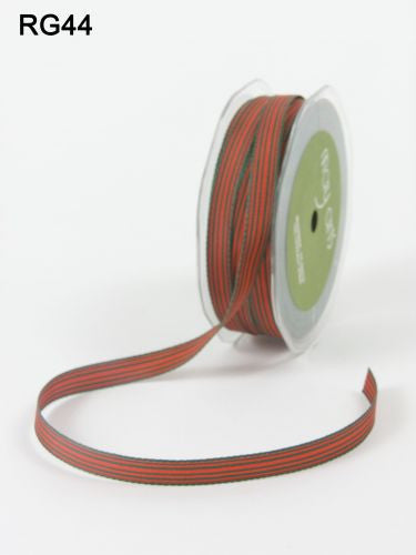 May Arts 3/8" Grosgrain IVORY STRIPED RIBBON 1 yard yd - Scrapbook Kyandyland