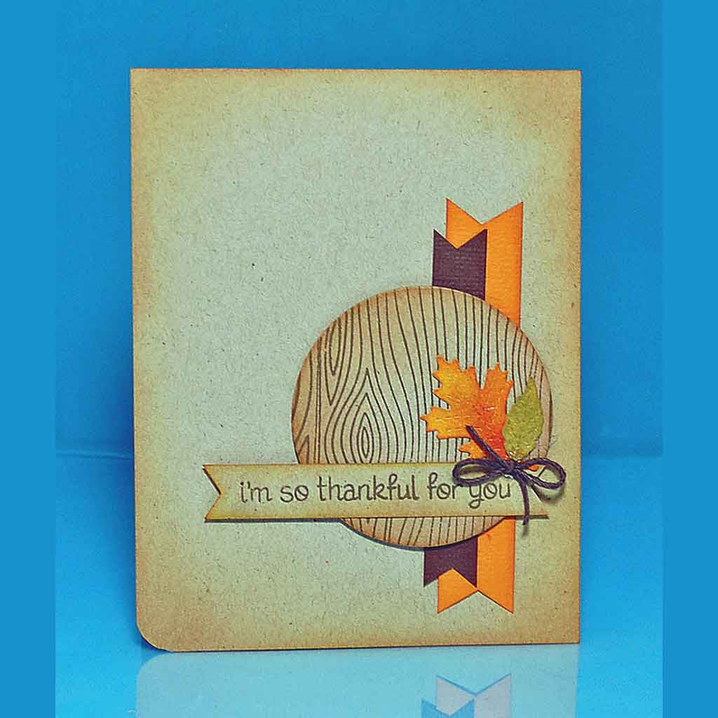 Lawn Fawn HAPPY FEAST Thanksgiving Harvest Clear Stamps 4"X3"